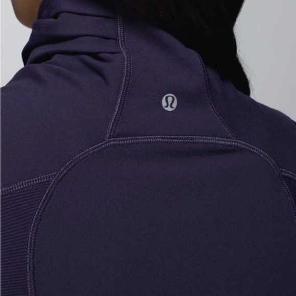 Lululelmon BHAKTI Jacket SIZE 6 Yoga CLASSIC Black Grape Plum Purple Define Wrap - Picture 9 of 12